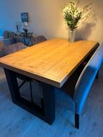 Mooie houten eettafel, Huis en Inrichting, Tafels | Eettafels, Ophalen, Gebruikt, 100 tot 150 cm, 150 tot 200 cm