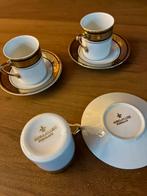 Drie koffiekopjes met schotel, Antiek en Kunst, Antiek | Servies compleet, Ophalen