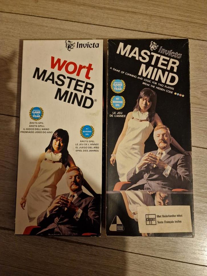 Mastermind Gewoon & Woord Editie ZGAN, Hobby en Vrije tijd, Gezelschapsspellen | Bordspellen, Zo goed als nieuw, Een of twee spelers