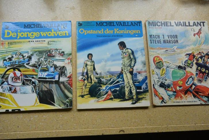 3x Michel Vaillant Jean Graton, Boeken, Stripboeken, Gelezen, Meerdere stripboeken, Ophalen of Verzenden