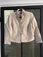 Josephine & Co Linnen mantelpakje maat 42 blazer rok 44, Ophalen of Verzenden, Zo goed als nieuw, Maat 42/44 (L), Beige