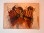 Schilderij Abstracte paarden in Harmonie 140x90, Ophalen of Verzenden