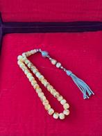 Tesbih damla kehribar, Sieraden, Tassen en Uiterlijk, Kettingen, Ophalen of Verzenden, Zo goed als nieuw, Overige materialen