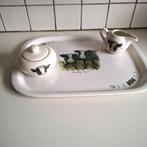 Jet country cows, dienblad ,roomstel, mokken,peper+zoutstel, Overige typen, Ophalen of Verzenden, Zo goed als nieuw, Overige stijlen