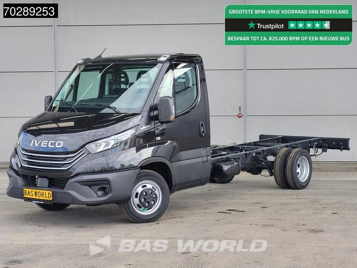 Iveco Daily 35C21 3.0L Automaat 410WB Fahrgestell LED CarPla, Auto's, Bestelauto's, Bedrijf, Te koop, Centrale vergrendeling, Cruise Control
