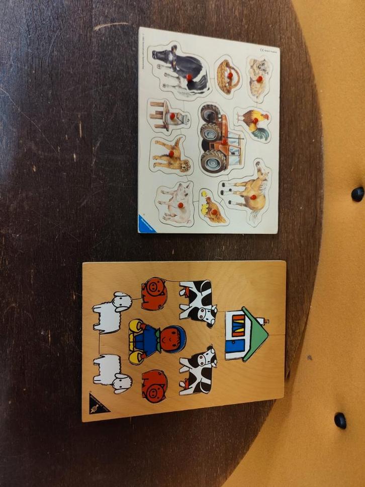 Set van 2 Vintage Ravensburger Boerderij Puzzels (Jaren '70, Kinderen en Baby's, Speelgoed | Kinderpuzzels, Zo goed als nieuw