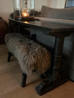 Sidetable oud hergebruikt hout India imperfect sober sleets, Huis en Inrichting, Tafels | Sidetables, Ophalen
