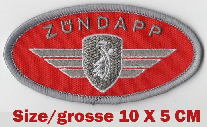 ZUNDAPP oval logo patch voor KS 50 80 100 125 517 CS GT GTS, Motoren, Accessoires | Overige, Nieuw, Verzenden