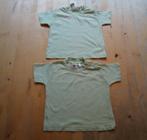 Setje 2 mooie licht lime groene shirts t-shirt maat 62 (T115, Kinderen en Baby's, Babykleding | Maat 62, Ophalen of Verzenden