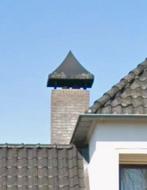 Schoorsteenkap 1,06x0,86m - Perfecte bescherming!, Ophalen, Gebruikt, Zwart, Overige typen