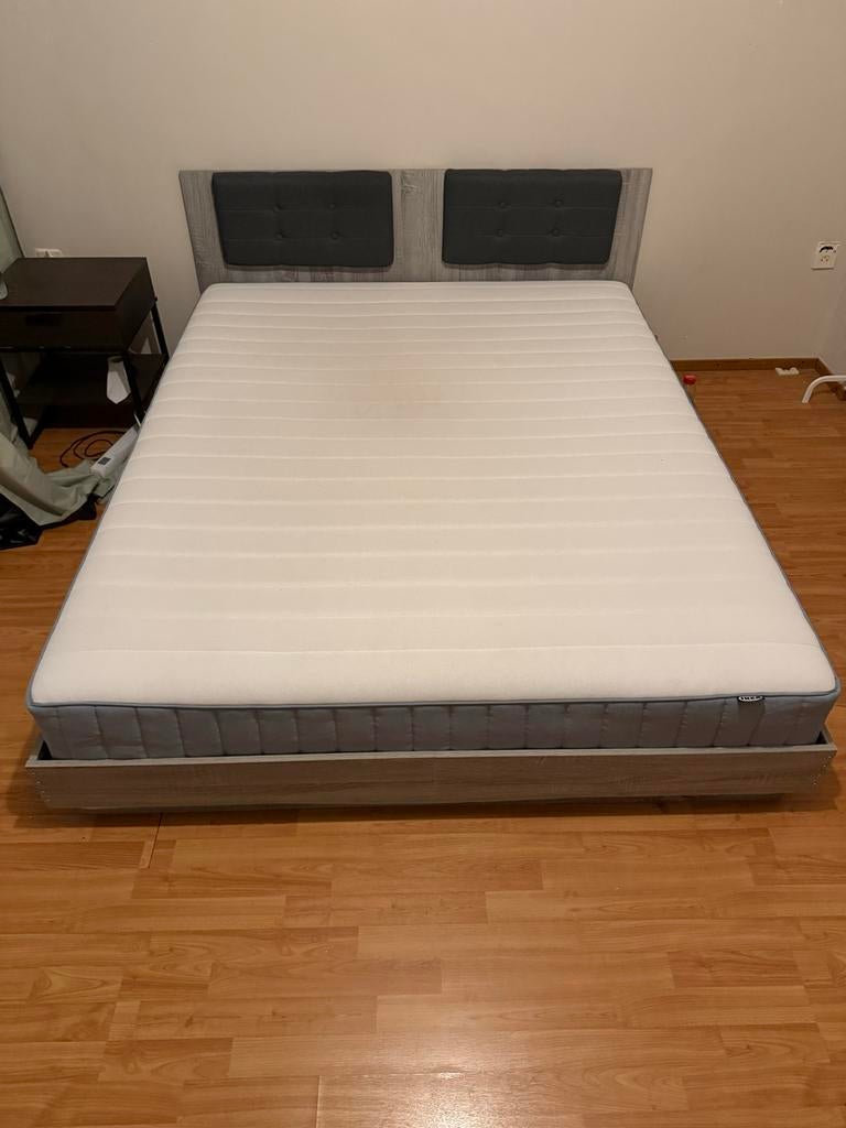 Bed 160x200, Ophalen, Tweepersoons, Zo goed als nieuw, 200 cm