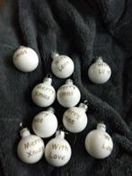 Kerstballen met tekst, Ophalen of Verzenden, Zo goed als nieuw