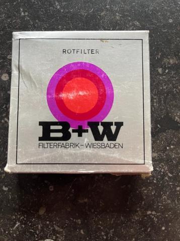 B+W Rood filter, 58 mm beschikbaar voor biedingen