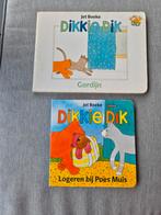 2 harde kartonnen boekjes Dikkie Dik, Ophalen of Verzenden