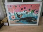 Rosina wachtmeister schilderij met lijst, Ophalen, 50 tot 75 cm, Zo goed als nieuw, Schilderij