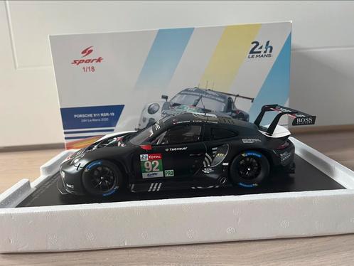 Porsche 911 RSR-19 24h Le Mans 2020 #92 Spark 1:18 18S674, Hobby en Vrije tijd, Modelauto's | 1:18, Zo goed als nieuw, Auto, Overige merken