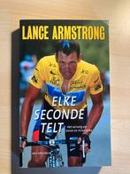 Lance Armstrong - Elke Seconde Telt, Boeken, Ophalen of Verzenden, Zo goed als nieuw, Sport