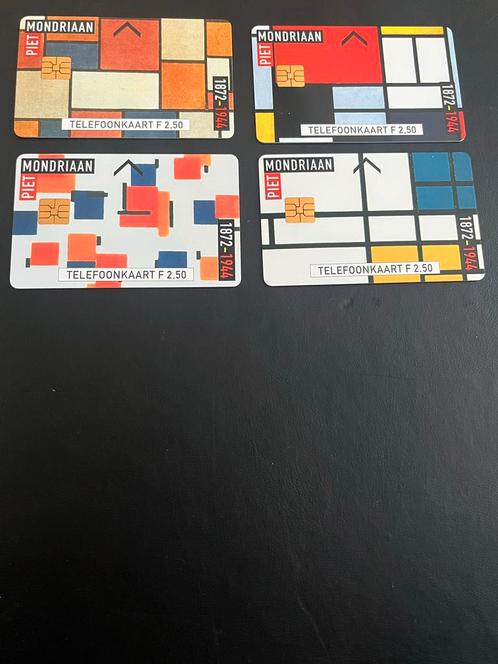 Mondriaan Telefoonkaarten Set - Zeldzaam!, Verzamelen, Telefoonkaarten, Nederland, Ophalen of Verzenden