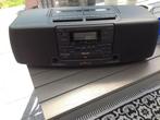 Philips AZ8640 Draagbaar CD FM Radio Cassette Recorder Zwart, Met cd-speler, Zo goed als nieuw, Ophalen, Radio