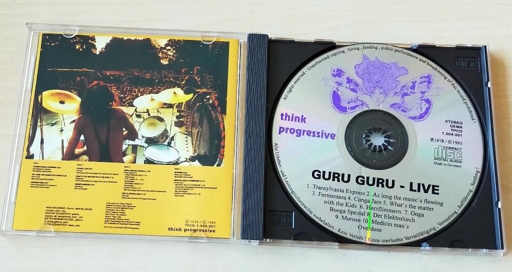 Guru Guru - Live CD 1978/1995, Ophalen of Verzenden, Gebruikt, Progressive