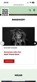 1 ticket “ Someone Like Her” / 31-10  Schouwburg Cuijk, Tickets en Kaartjes, Eén persoon