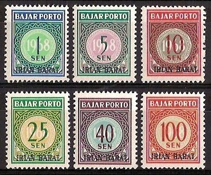 Irian Barat Zonnebloem Port 7/12 postfris 1968, Postzegels en Munten, Postzegels | Azië, Postfris, Zuidoost-Azië, Ophalen of Verzenden