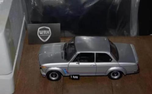 1:18 BMW 2002 TURBO silver Kyosho in box WRH, Hobby en Vrije tijd, Modelauto's | 1:18, Zo goed als nieuw, Auto, Kyosho, Verzenden