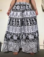 Indian blockprint katoenen broek, hippie kleding, India, Kleding | Dames, Ophalen of Verzenden, Nieuw, Blauw