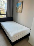 200 x 120 black bed frame + matress + matress protector, Ophalen, Zwart, Simple, Zo goed als nieuw