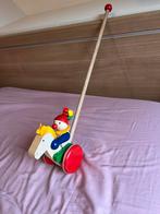 Houten Duwstok met Paard - Goede Staat!, Kinderen en Baby's, Ophalen of Verzenden, Gebruikt, Duw- of Trekspeelgoed
