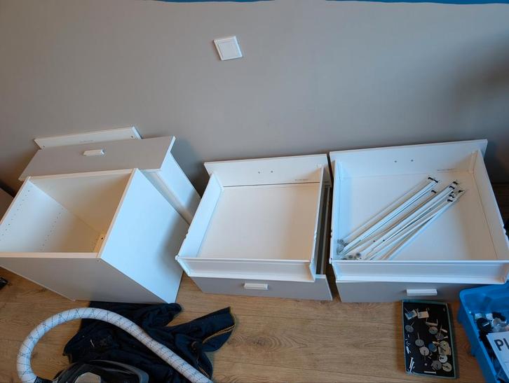 Ikea Skatval lade met rails&handvat 1x80 breed.Grijs, Huis en Inrichting, Kasten | Schoenenrekken, Gebruikt, Ophalen of Verzenden