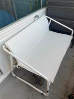 Balkonbankje + zitting - Gebruikt (106 cm breed), Ophalen, Gebruikt, Metaal