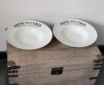 Pasta bord met opdruk,  2 stuks, 27 cm doorsnee, Ophalen, Nieuw, Bord(en), Overige stijlen