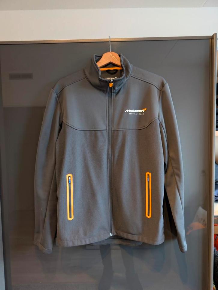 McLaren F1 Team Softshell Jas, Kleding | Heren, Jassen | Zomer, Zo goed als nieuw, Maat 46 (S) of kleiner, Zwart, Ophalen of Verzenden