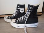 Converse Allstar platform hoog 9 gaatjes maat 4,5, Ophalen of Verzenden, Zo goed als nieuw, Zwart, Sneakers of Gympen