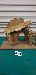 50 ] kerststal van hout en kurk, Diversen, Kerst, Ophalen of Verzenden, 'T Olde Gre-j, Info@toldegrej.nl, Endepoelstraat 20f Didam