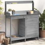 NIEUW | Oppottafel Verpottafel met schappen grijs! GRTS BEZO, Verzenden, Nieuw