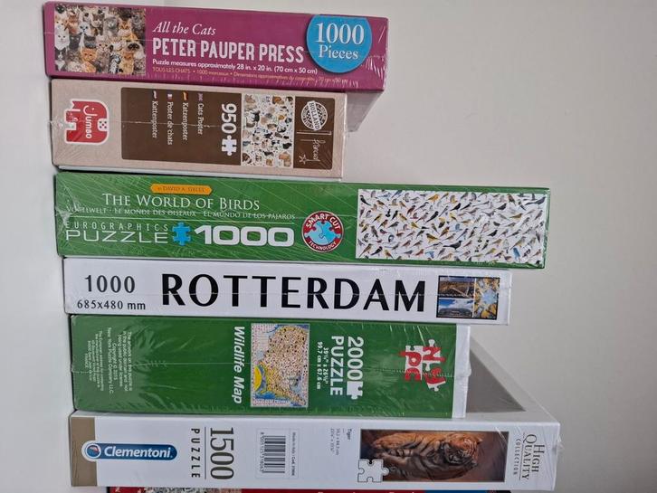 Nieuwe legpuzzels in verpakking - Diverse aantallen stukjes., Hobby en Vrije tijd, Denksport en Puzzels, Nieuw, Legpuzzel, Meer dan 1500 stukjes