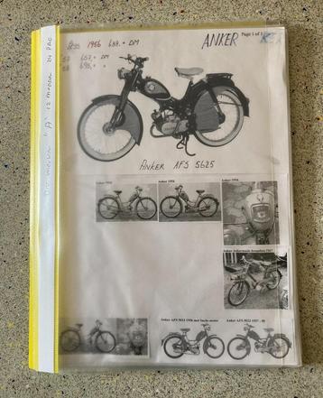 Unieke Map met documentatie bromfietsen Merknaam letter A beschikbaar voor biedingen