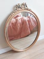 Vintage antiek gouden strikspiegel ovaal, Antiek en Kunst, Ophalen of Verzenden, Ovaal, Minder dan 50 cm