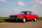 Mercedes-Benz SL 1983 Rood (nieuwe APK), Auto's, Achterwielaandrijving, Zwart, Cabriolet, Lederen bekleding