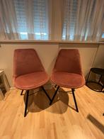 2 roze stoelen, Huis en Inrichting, Stoelen, Gebruikt, Ophalen