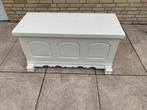 Witte kist tafel, Ophalen of Verzenden, Zo goed als nieuw, 50 tot 100 cm, Minder dan 50 cm