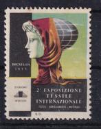 X224B)vignet 2e Esposizione Tessile Internationale Bruxelles, Ophalen of Verzenden, Postfris