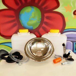 Watersets luxe, wastafelset, kraan,pomp wastafel,slangen etc, Caravans en Kamperen, Camper-accessoires, Nieuw, Ophalen of Verzenden