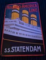 Holland america line bordje ss. Statendam, Ophalen of Verzenden