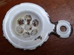 Antiek emaille thee zeefje, Antiek en Kunst, Antiek | Emaille, Ophalen of Verzenden