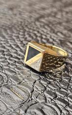 Prachtige heren 14k gouden ring, Heer, Nieuw, Ophalen of Verzenden, 17 tot 18