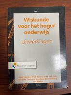 Wiskunde voor Hoger Onderwijs - Uitwerkingen Deel B, Ophalen of Verzenden, Beta, Zo goed als nieuw, HBO