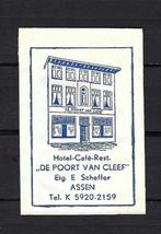 236 Assen hotel cafe rest DE POORT VAN CLEEF, Ophalen of Verzenden, Nederland